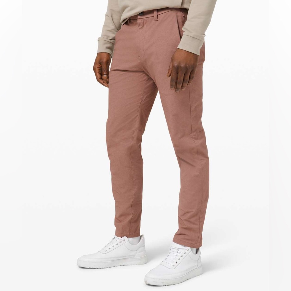 Men's Lululemon Commission Pants Slim in Clay Size 34, 32” inseam